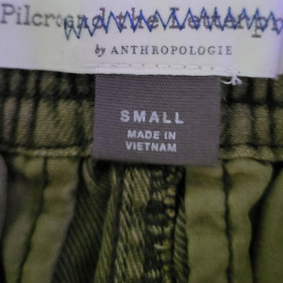 Anthropologie Pilcro Drawstring/Utility Mini Skirt - Olive Green - S - Picture 7 of 9